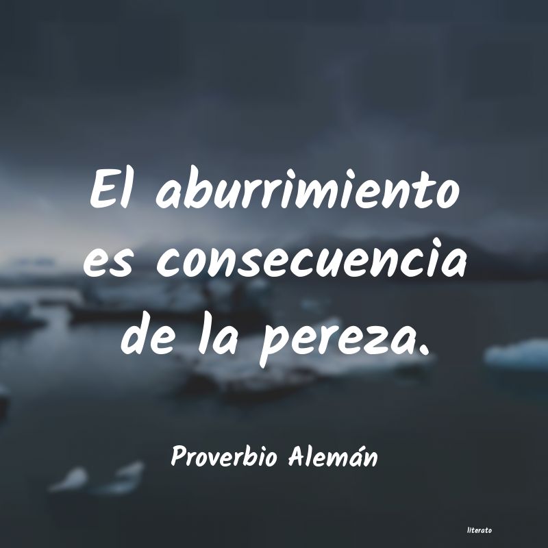 Frases de Proverbio Alemán