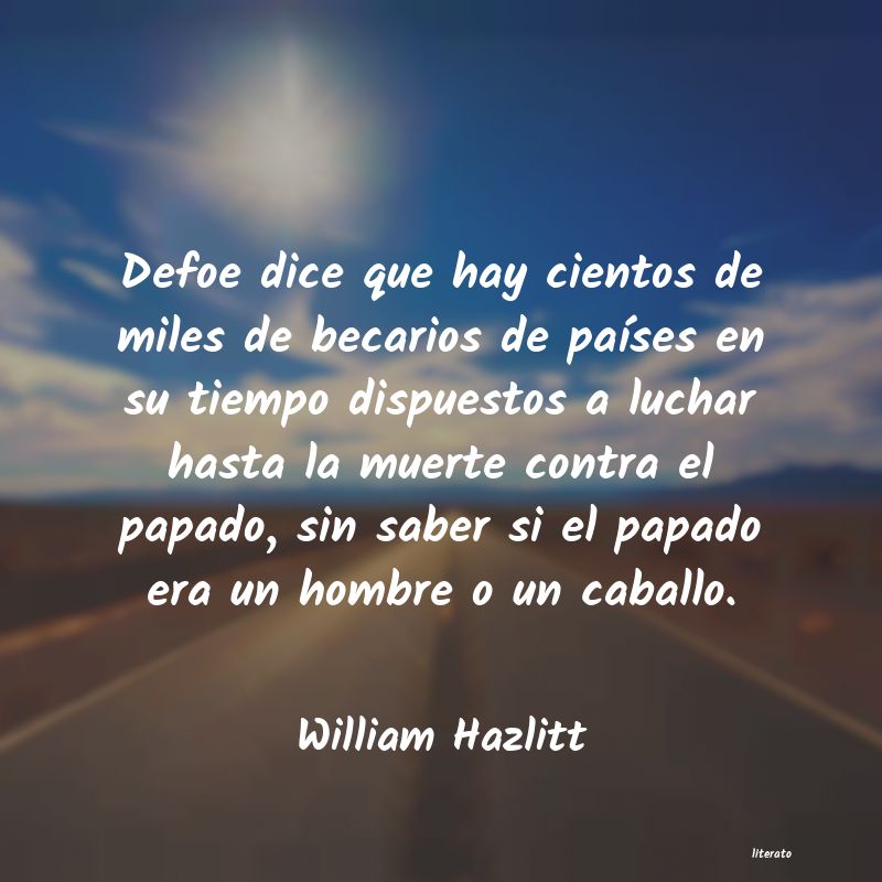 Frases de William Hazlitt