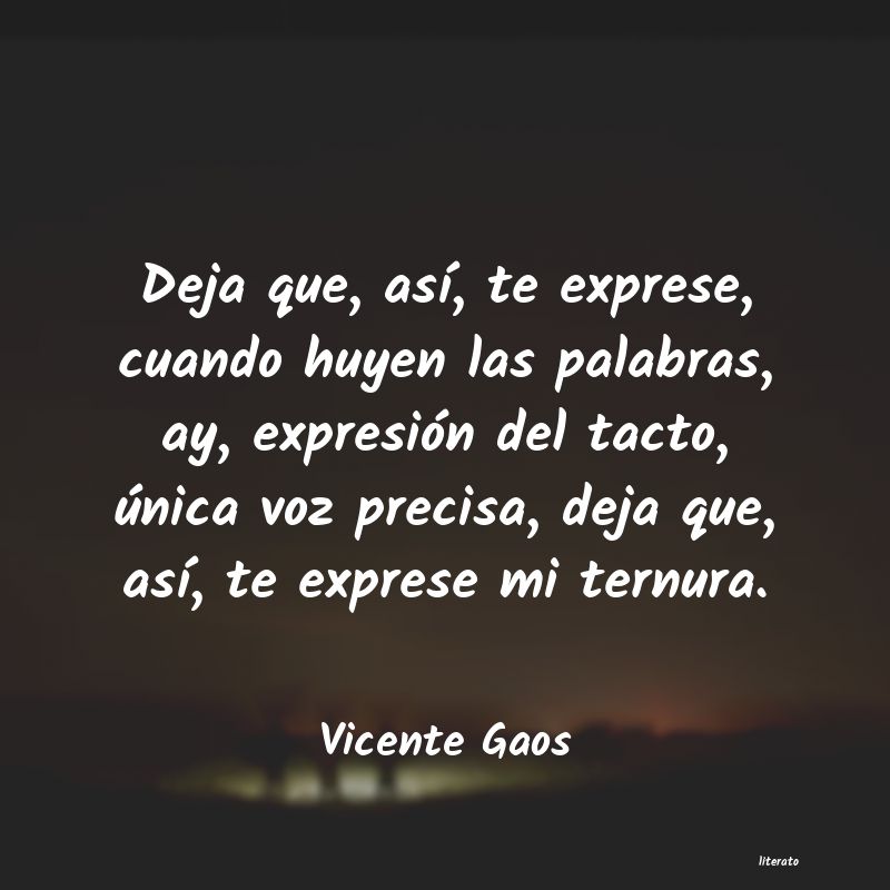 frases de Vicente Gaos