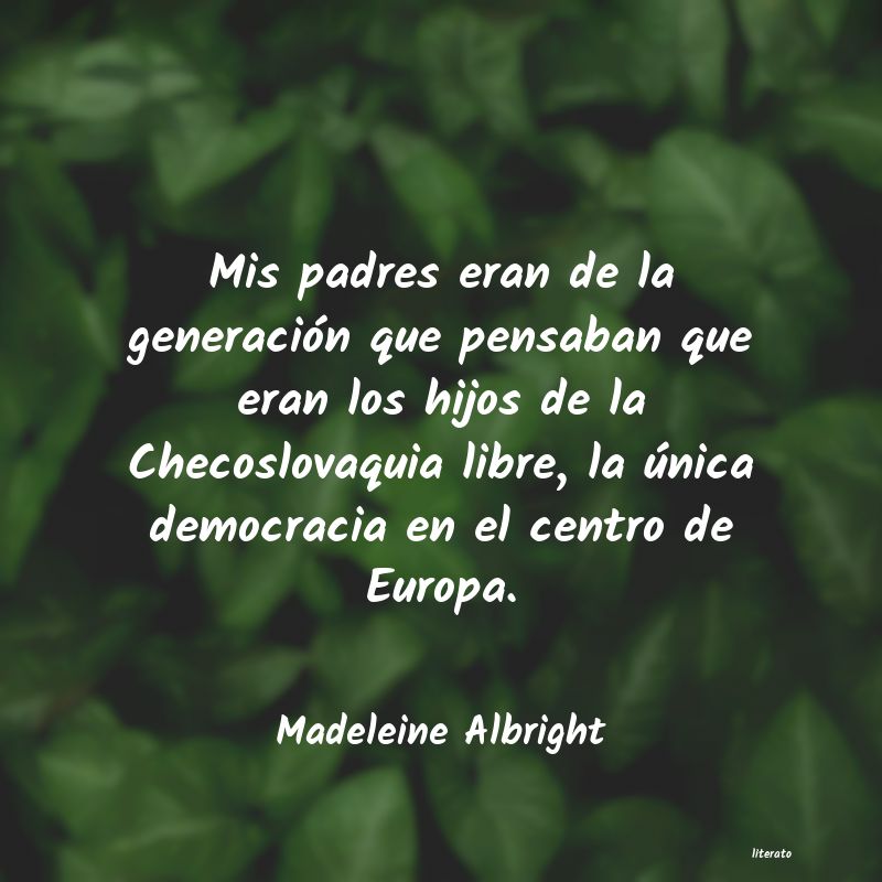 Frases de Madeleine Albright
