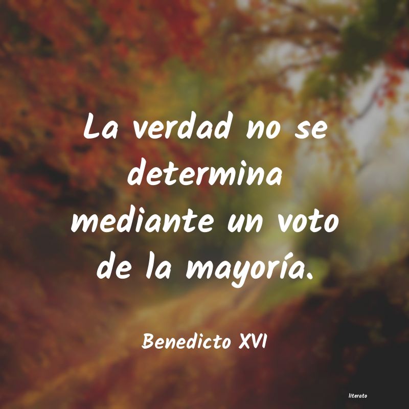 Frases de Benedicto XVI