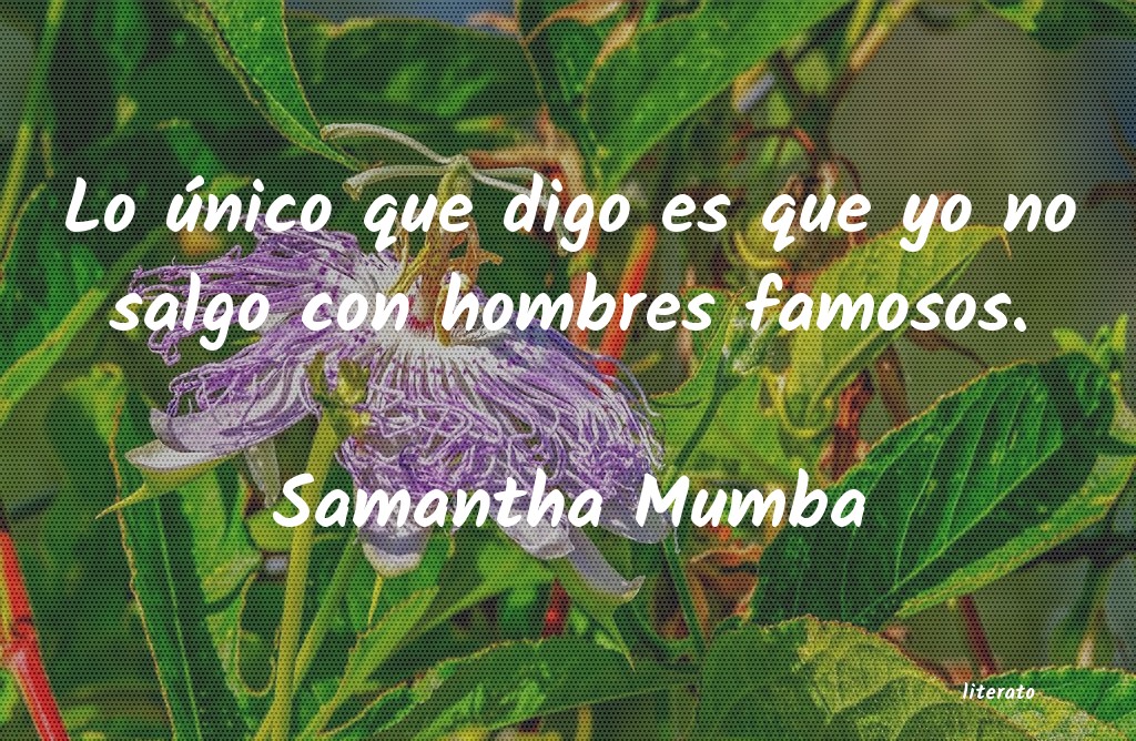 frases de Samantha Mumba