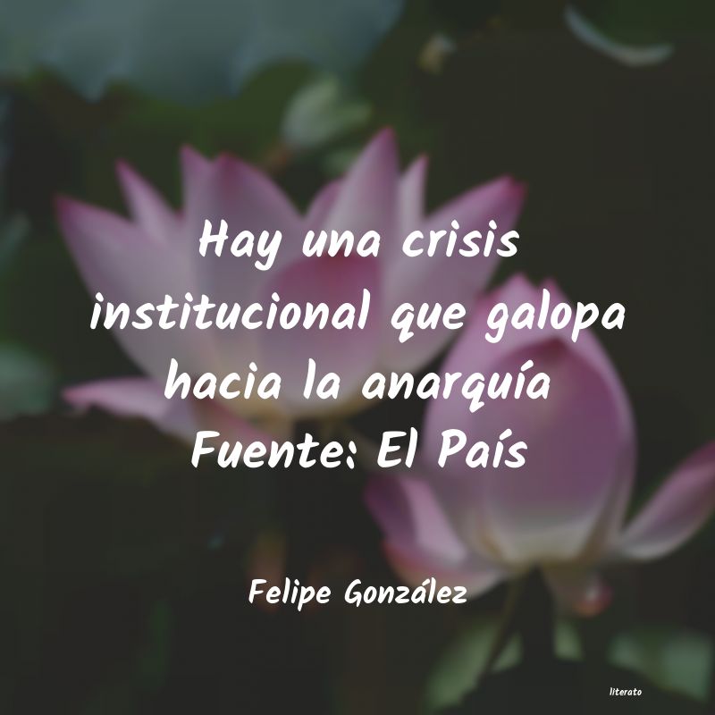 Frases de Felipe González