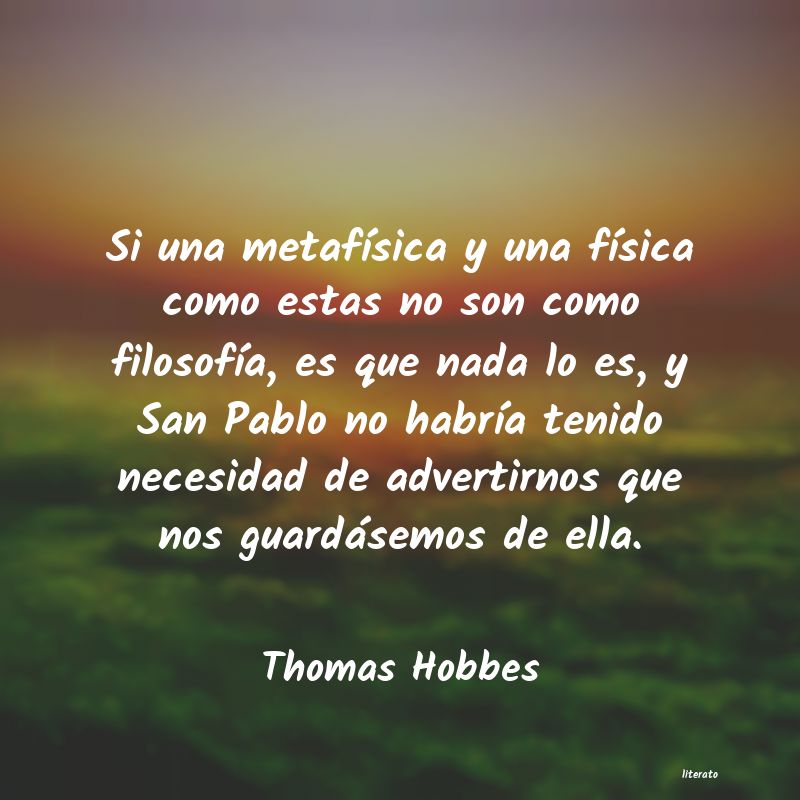 Frases de Thomas Hobbes