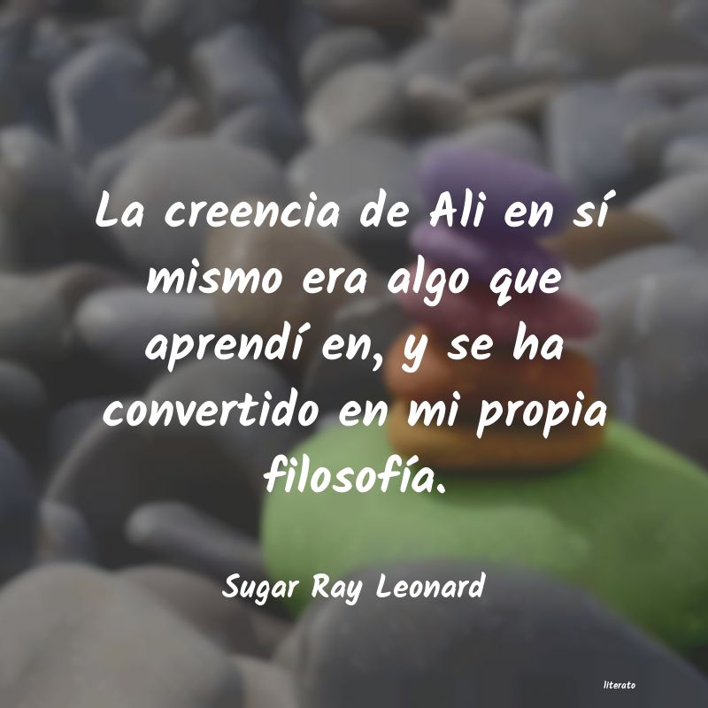frases de Sugar Ray Leonard