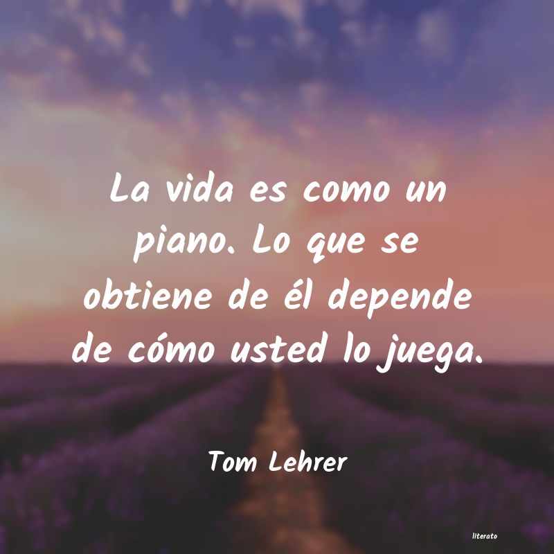 Frases de Tom Lehrer