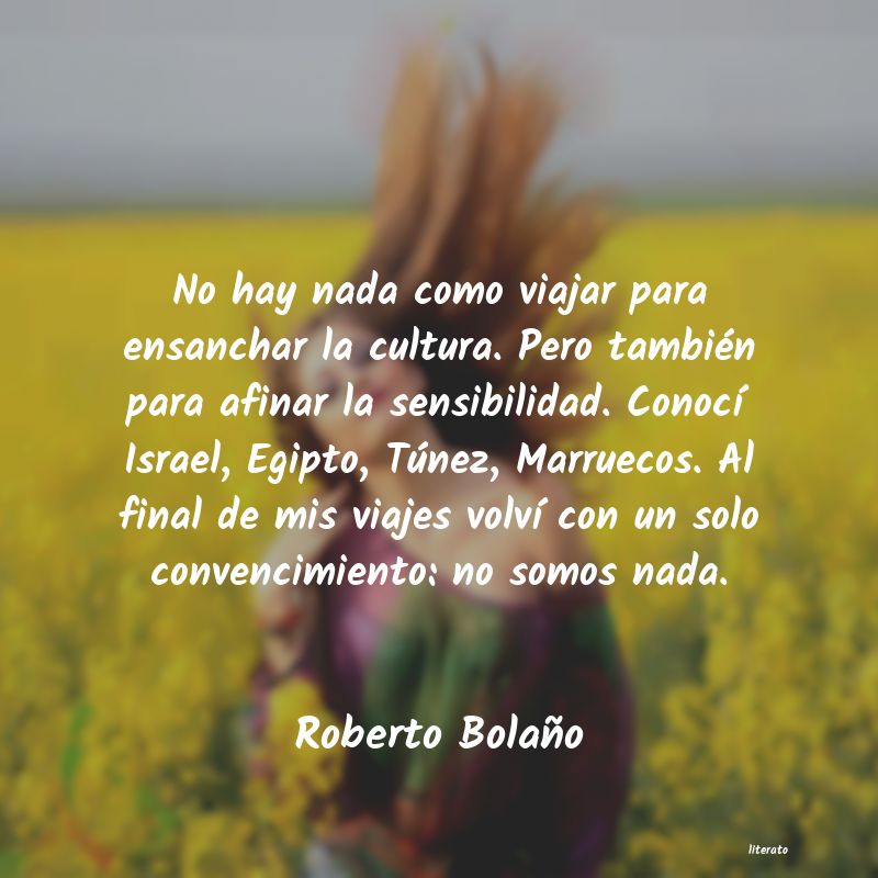 frases de Roberto BolaÃ±o