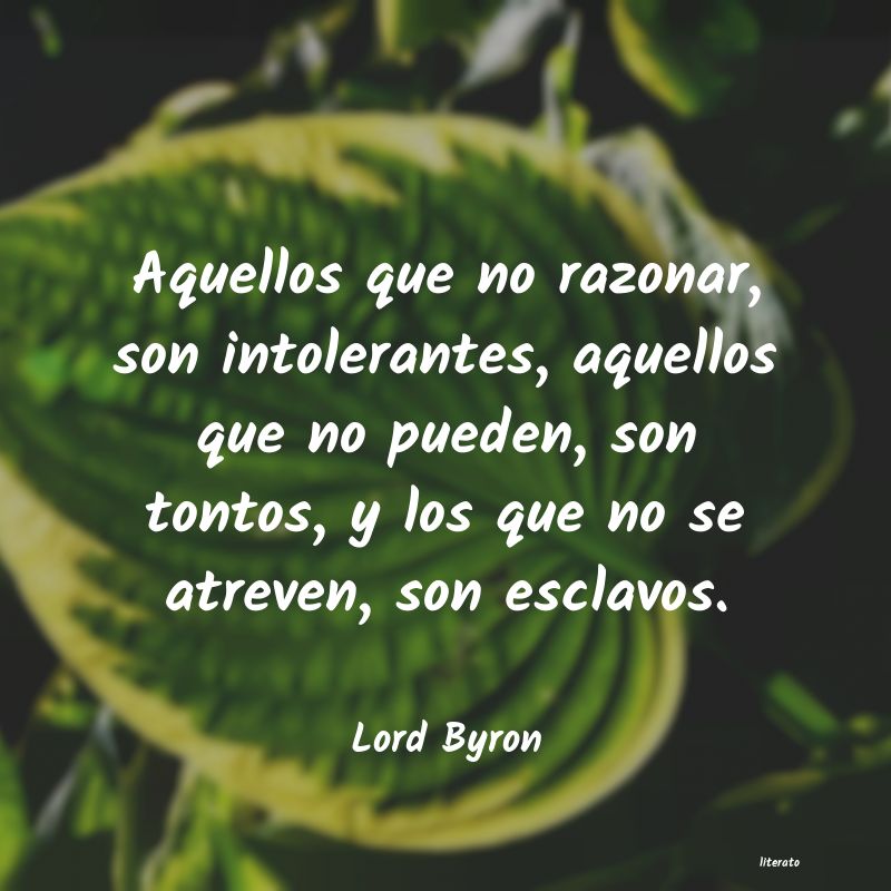 frases de Lord Byron