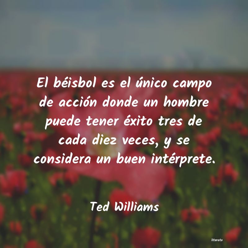 frases de Ted Williams