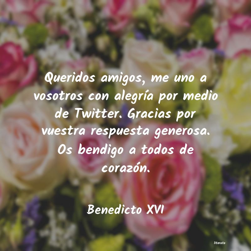 Frases de Benedicto XVI