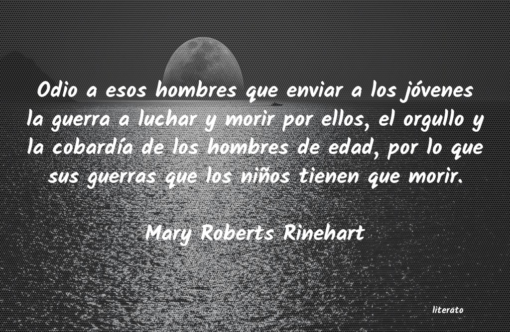 frases de Mary Roberts Rinehart