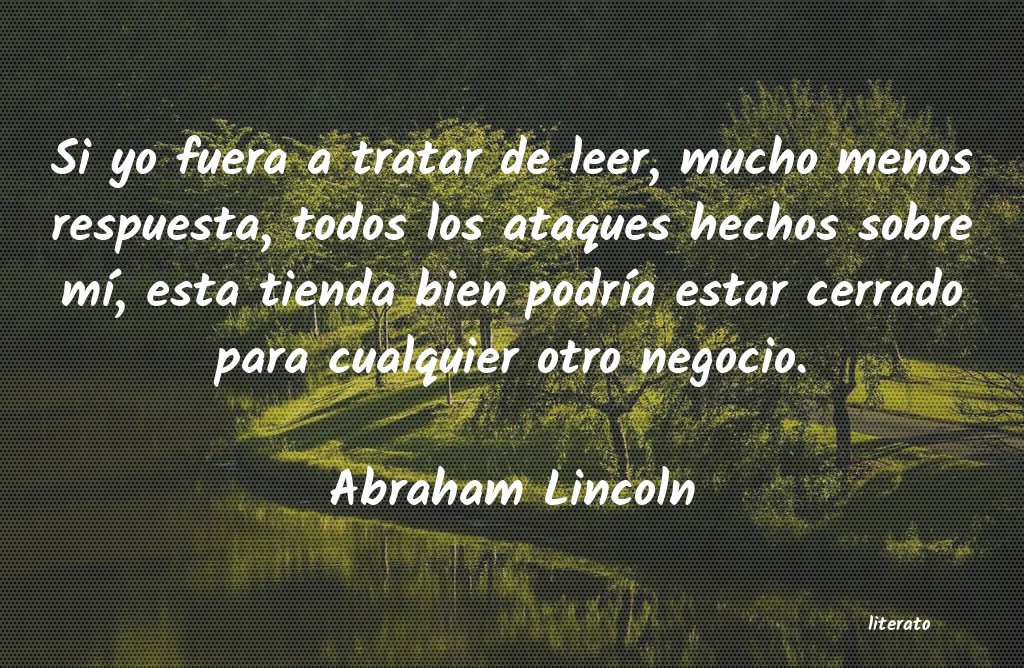 Frases de Abraham Lincoln