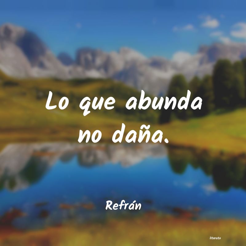 Frases de Refrán