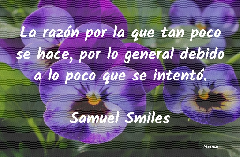 Frases de Samuel Smiles