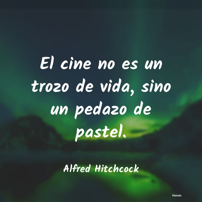 frases de Alfred Hitchcock