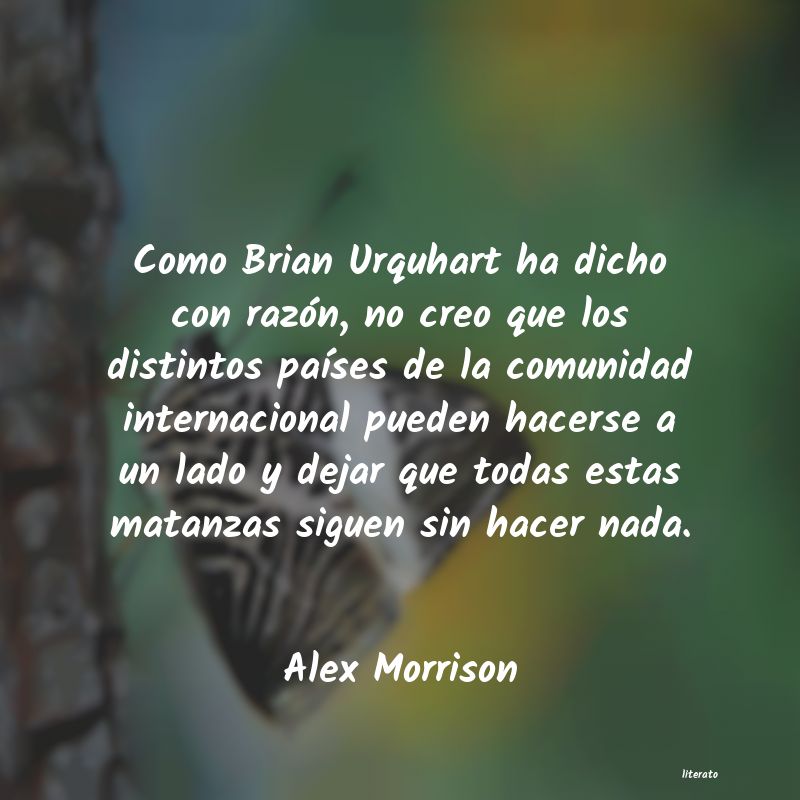 Frases de Alex Morrison