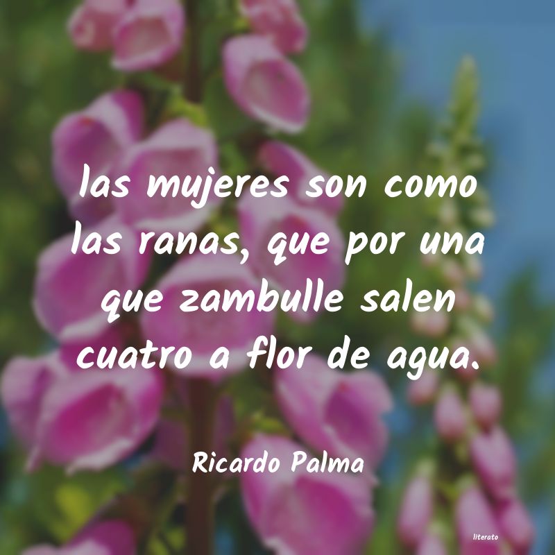 frases de Ricardo Palma