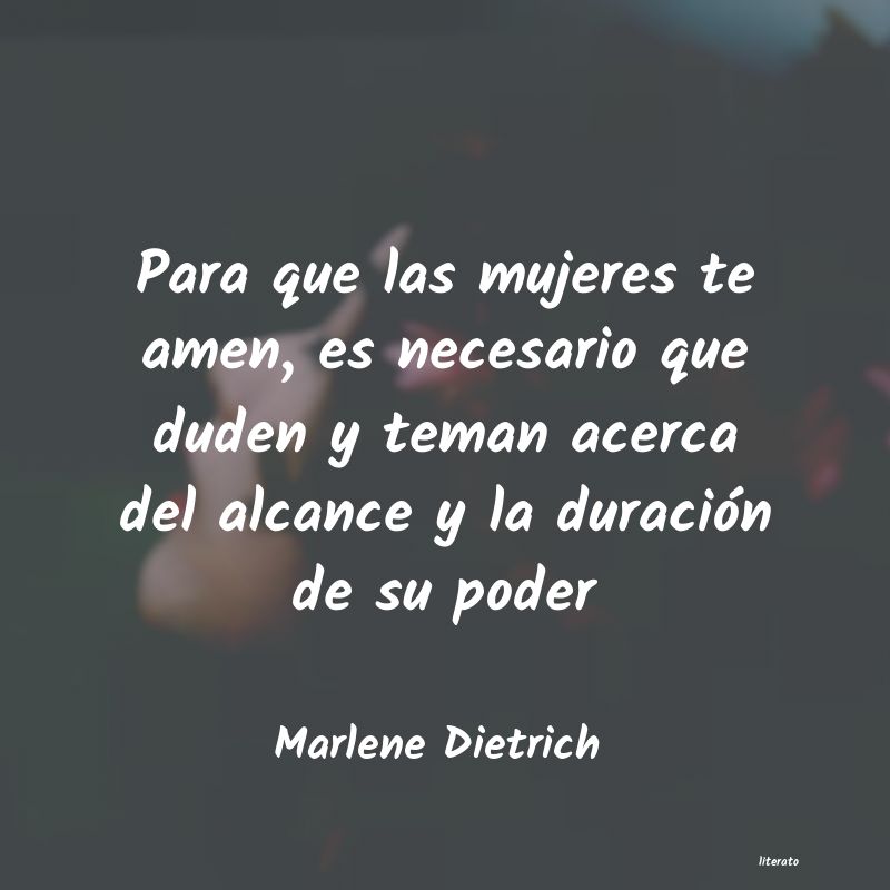 frases de Marlene Dietrich