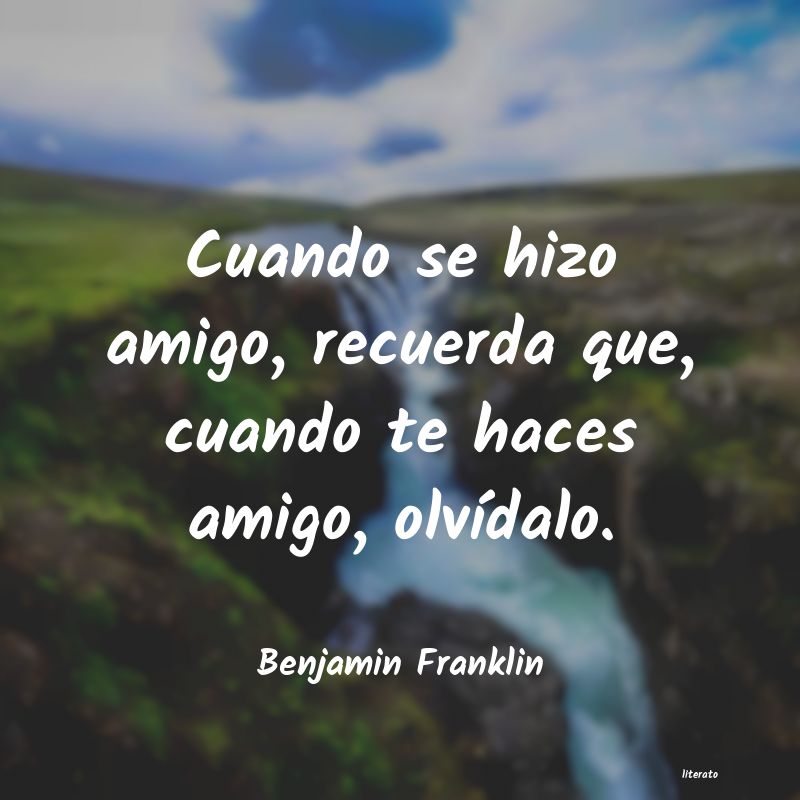 Frases de Benjamin Franklin