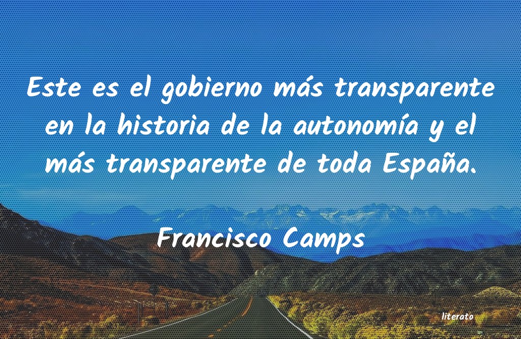 Frases de Francisco Camps