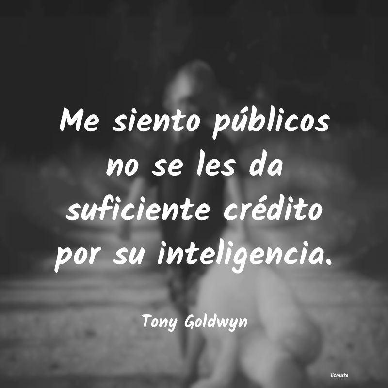 Frases de Tony Goldwyn