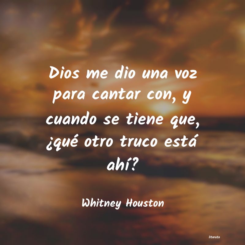 Frases de Whitney Houston