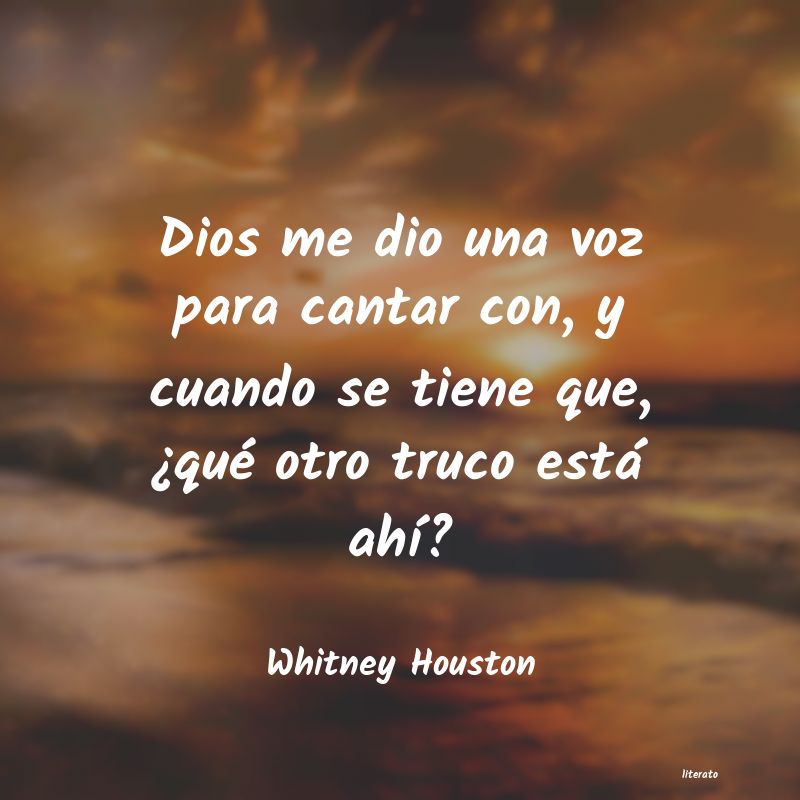 frases de Whitney Houston