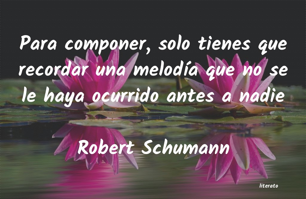 Frases de Robert Schumann