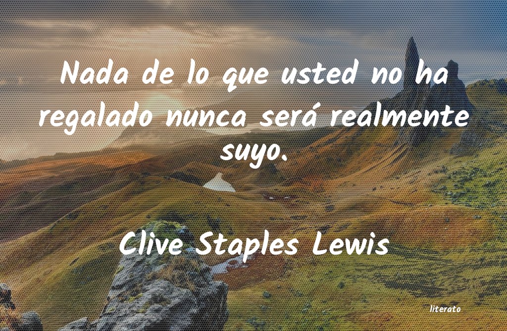 frases de Clive Staples Lewis