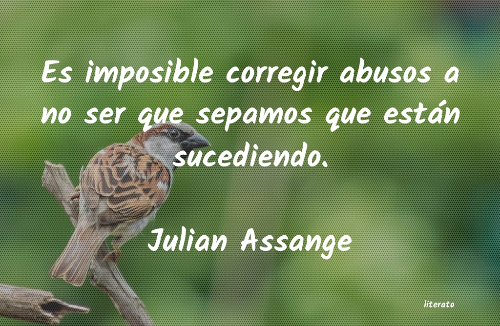 frases de Julian Assange