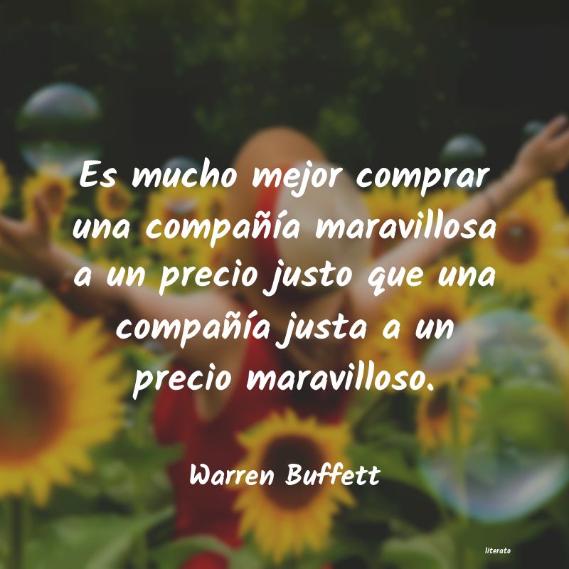 frases de Warren Buffett