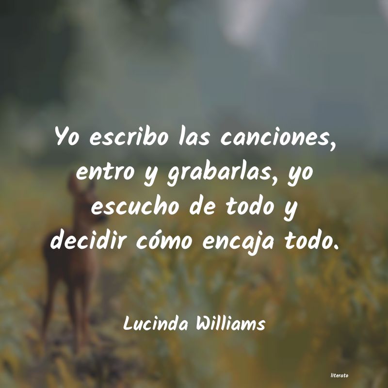 frases de Lucinda Williams