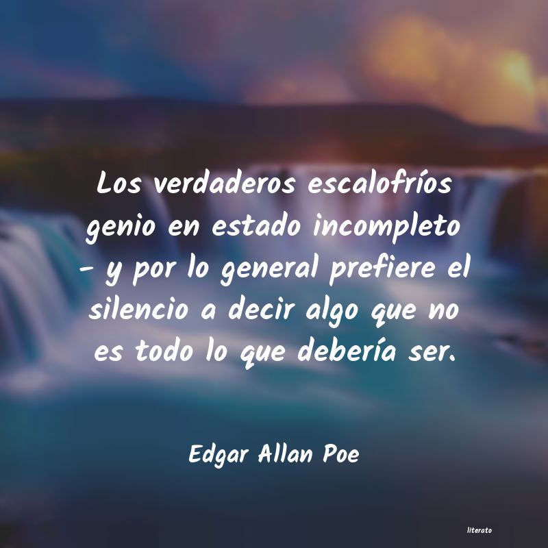 Frases de Edgar Allan Poe