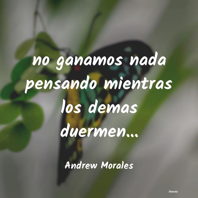 Frases de Andrew Morales