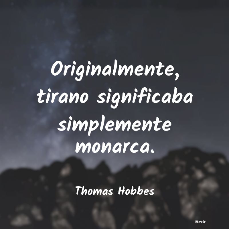 Frases de Thomas Hobbes