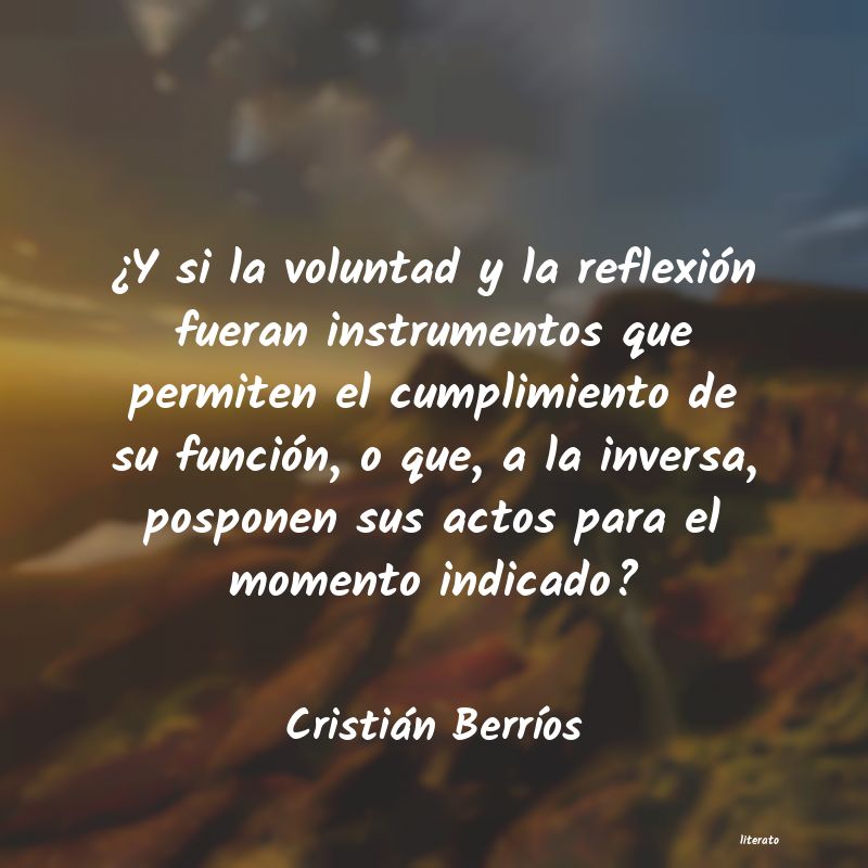 frases de Cristián BerrÃos