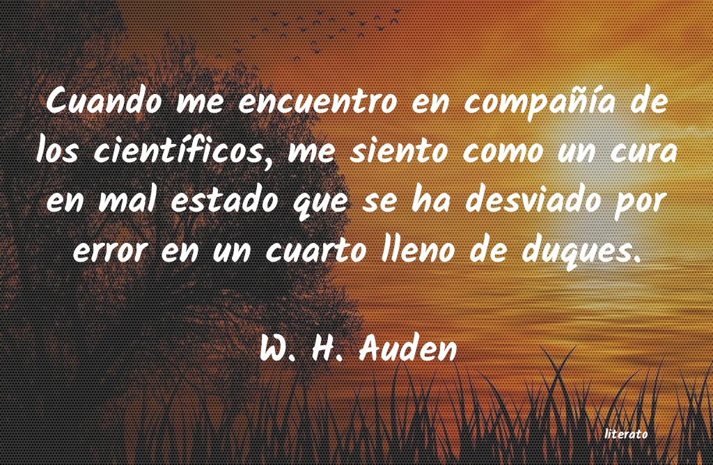 frases de W. H. Auden