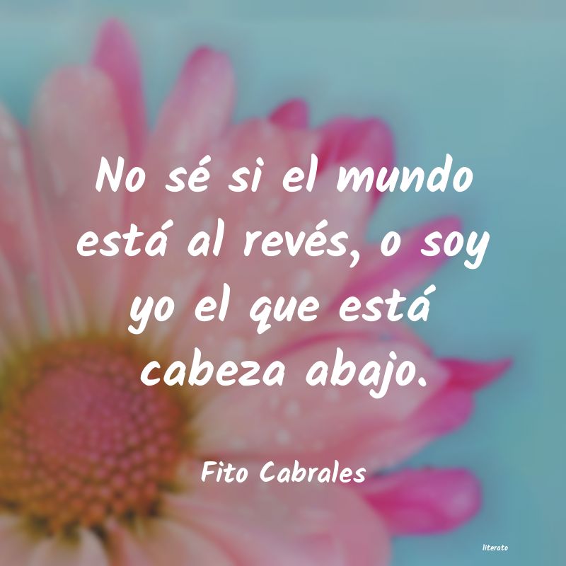 Frases de Fito Cabrales