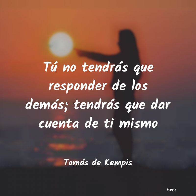 Frases de Tomás de Kempis