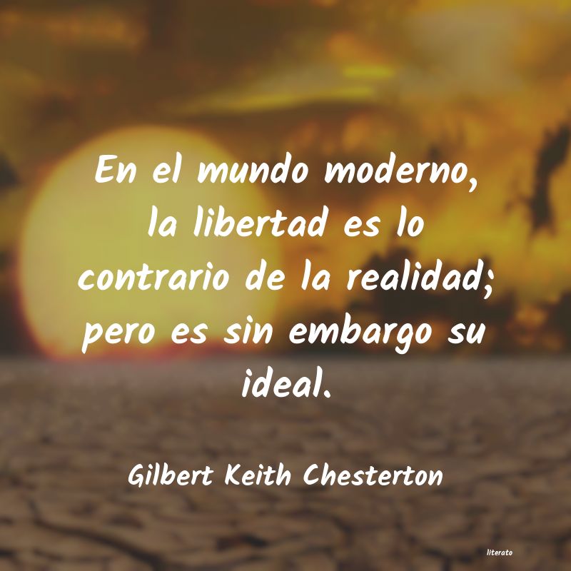 Frases de Gilbert Keith Chesterton