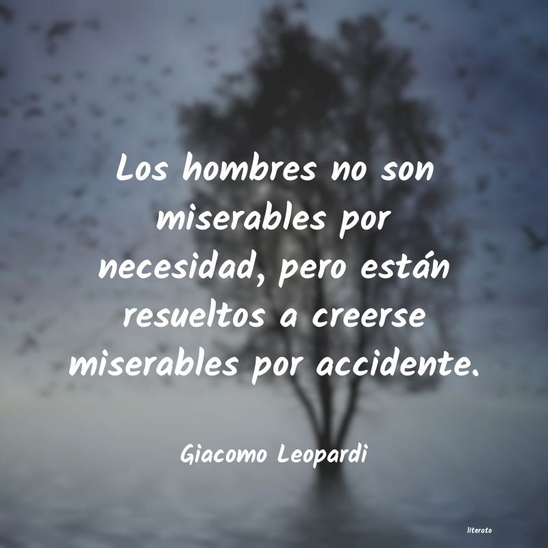 frases de Giacomo Leopardi