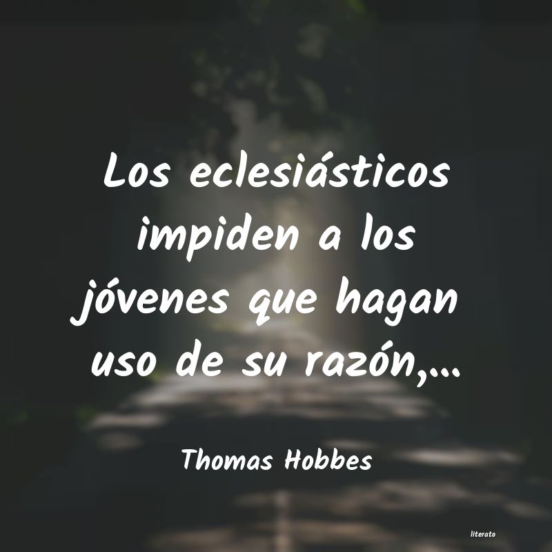 frases de Thomas Hobbes