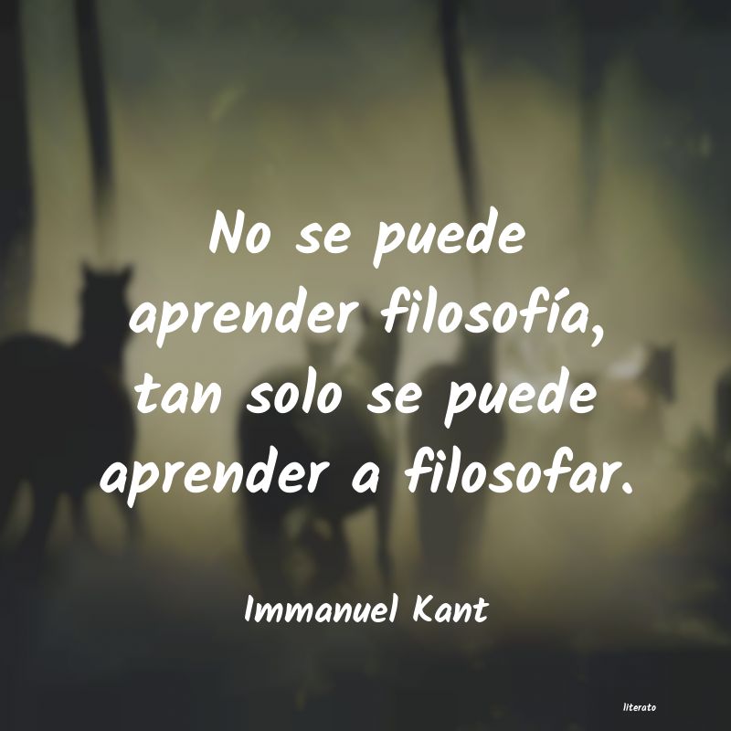 Frases de Immanuel Kant