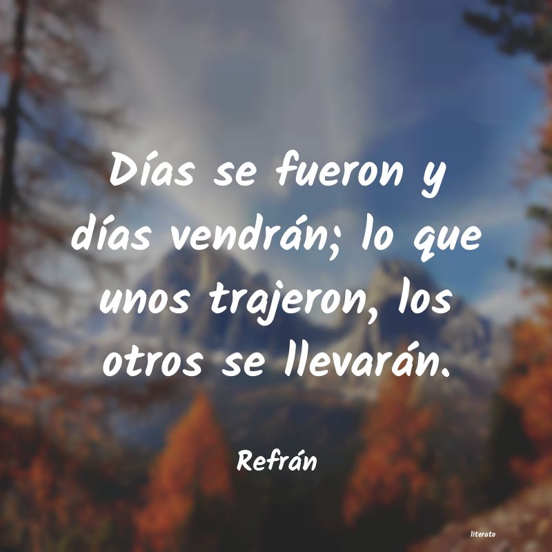 Frases de Refrán