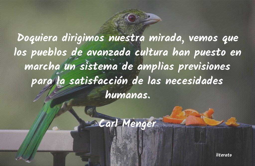 Frases de Carl Menger