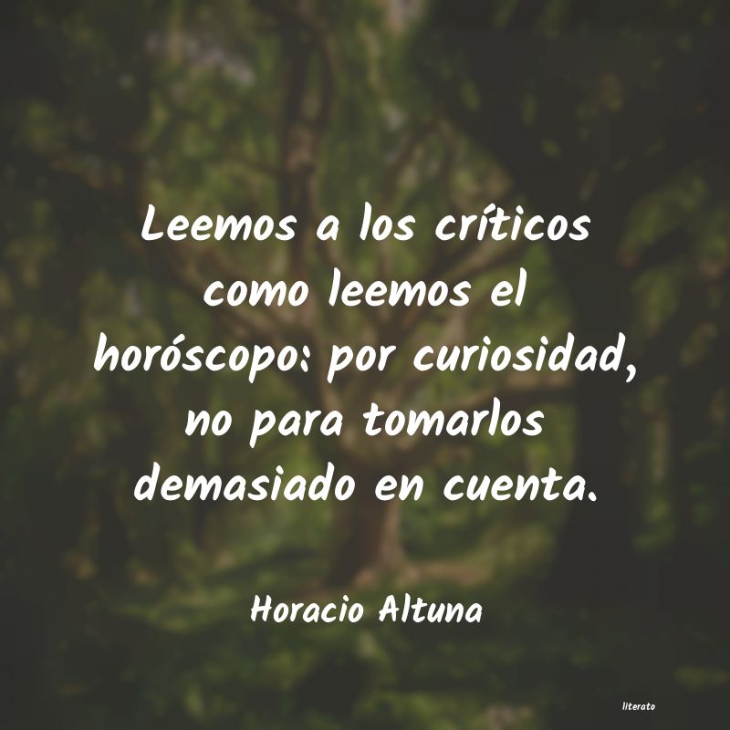 Frases de Horacio Altuna