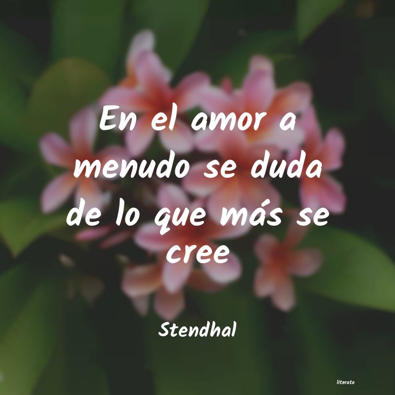 frases de Stendhal