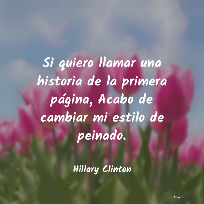 frases de Hillary Clinton
