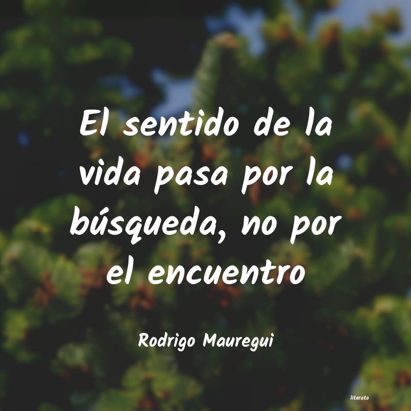 frases de Rodrigo Mauregui