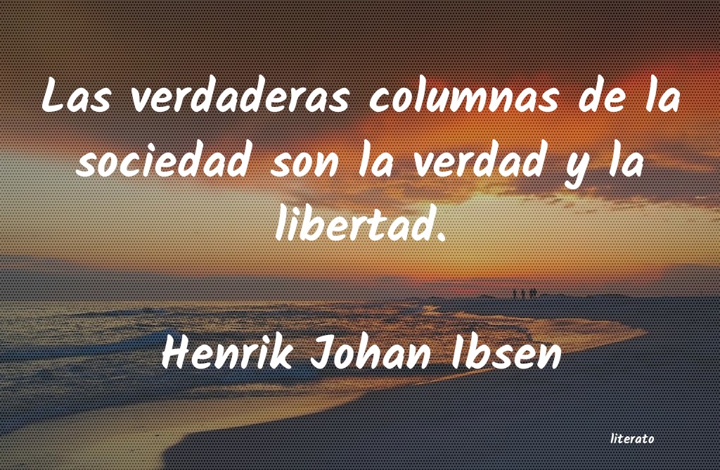 las columnas de la sociedad, ibsen